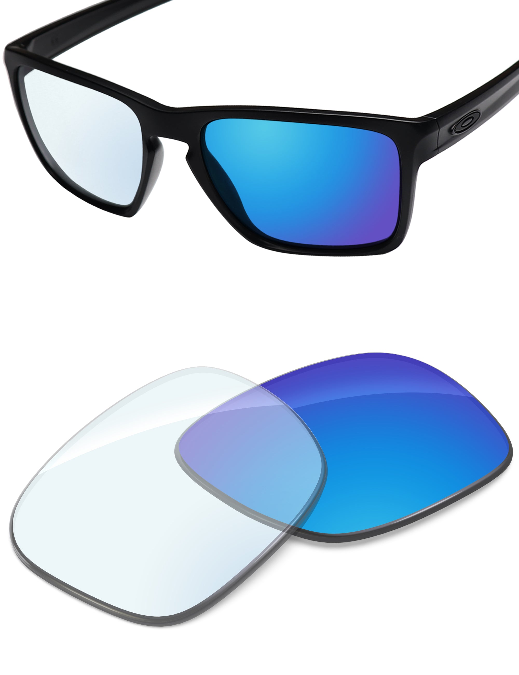 Sky Blue FlashMirror™ Photochromic-Non-Polarized