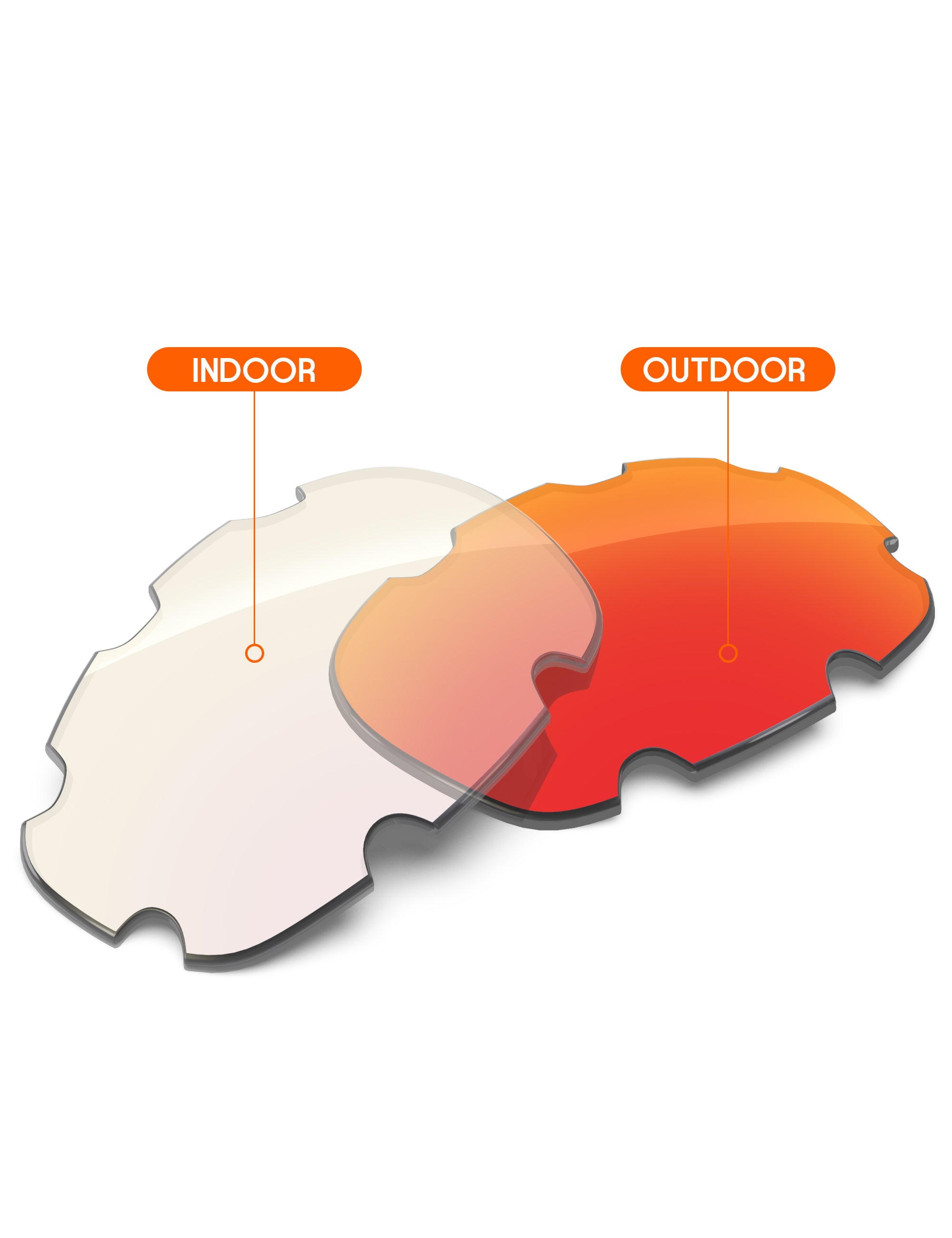 Fire Red FlashMirror™ Photochromic-Non-Polarized