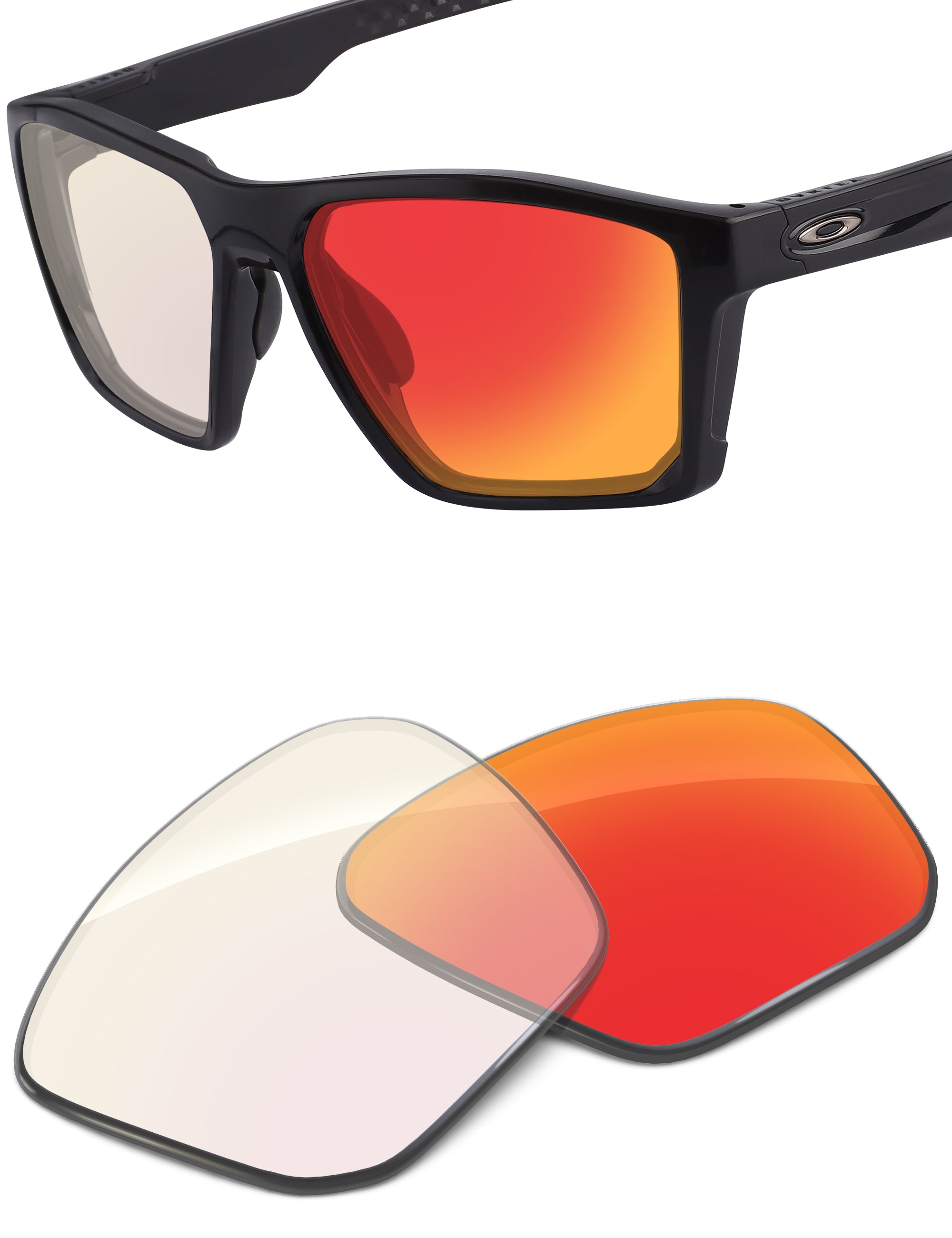 Fire Red FlashMirror™ Photochromic-Non-Polarized