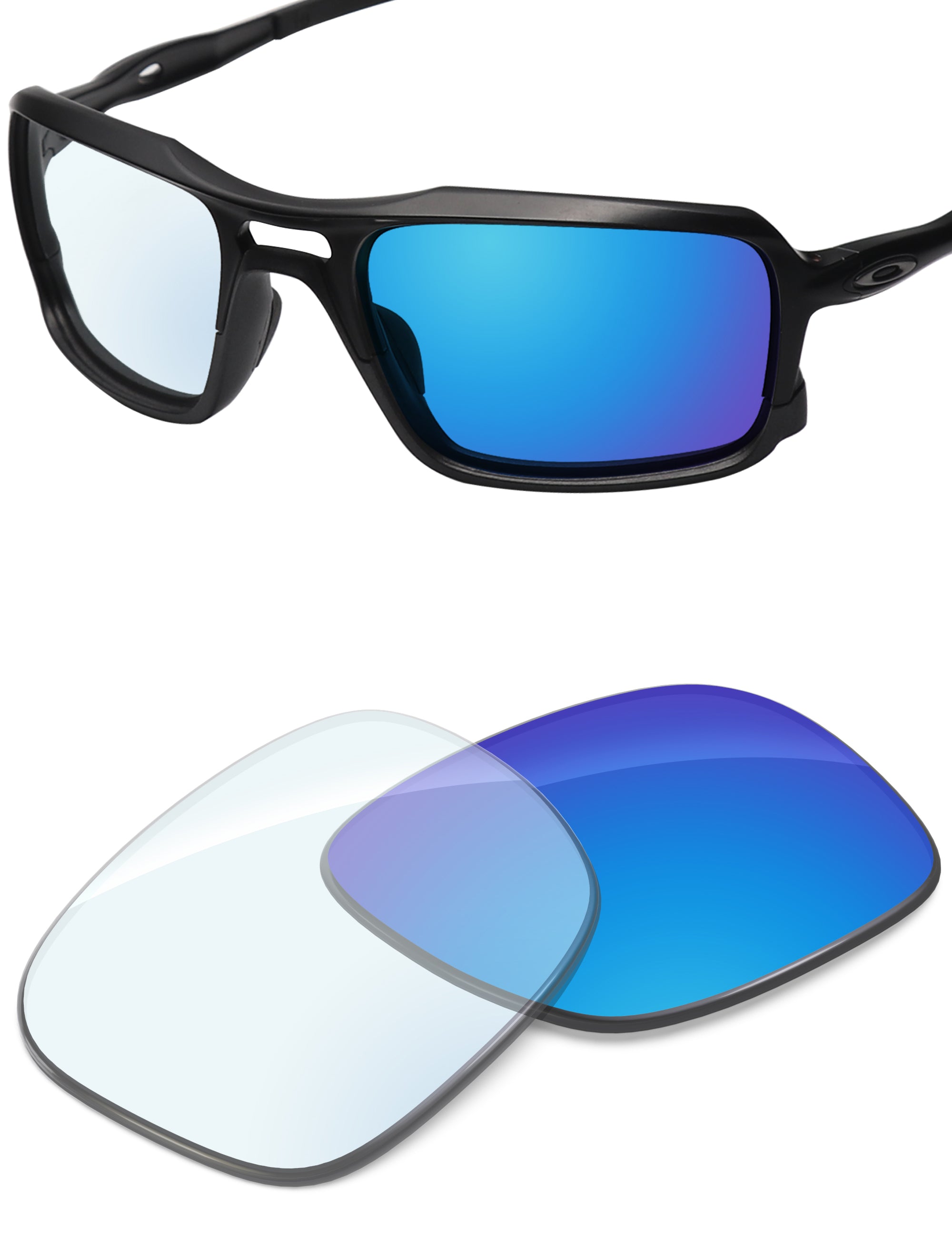 Sky Blue FlashMirror™ Photochromic-Non-Polarized