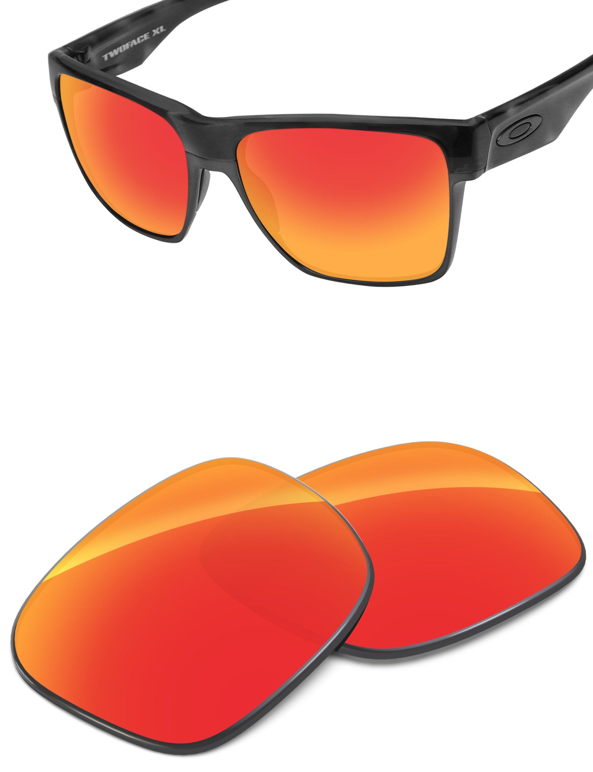 Fire Red FlashMirror™-Non-Polarized
