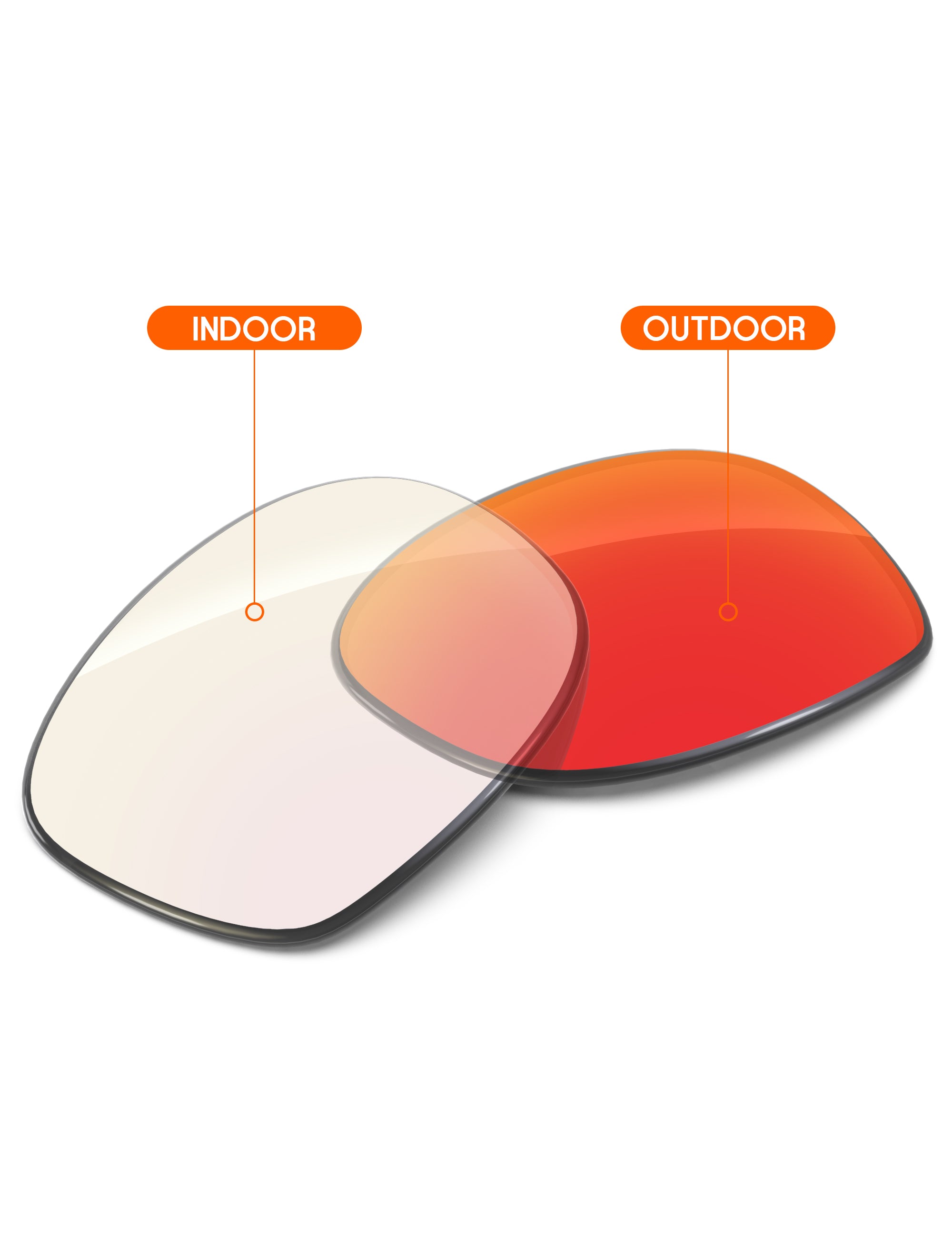 Fire Red FlashMirror™ Photochromic-Non-Polarized