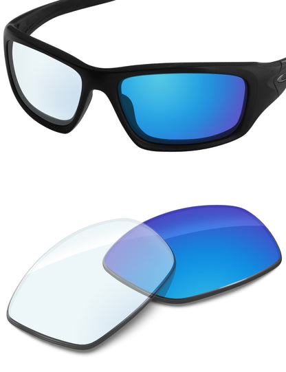 Sky Blue FlashMirror™ Photochromic-Non-Polarized