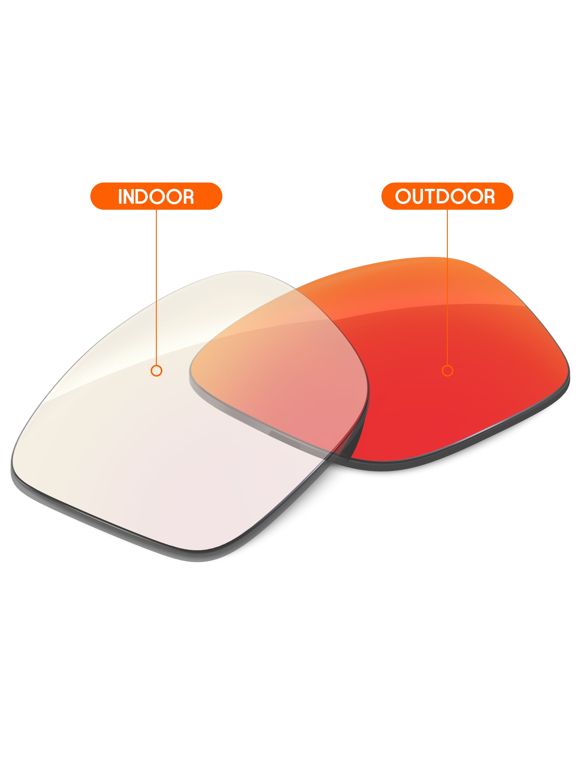 Fire Red FlashMirror™ Photochromic-Non-Polarized