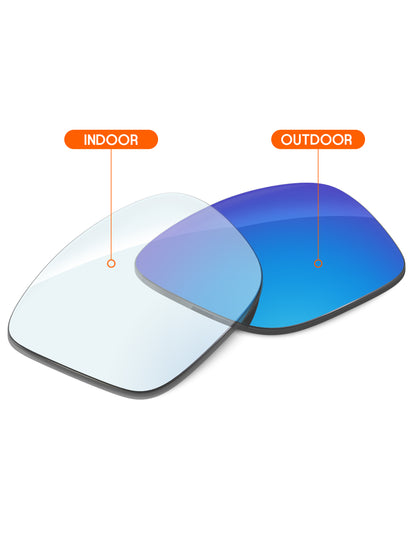 Sky Blue FlashMirror™ Photochromic-Non-Polarized