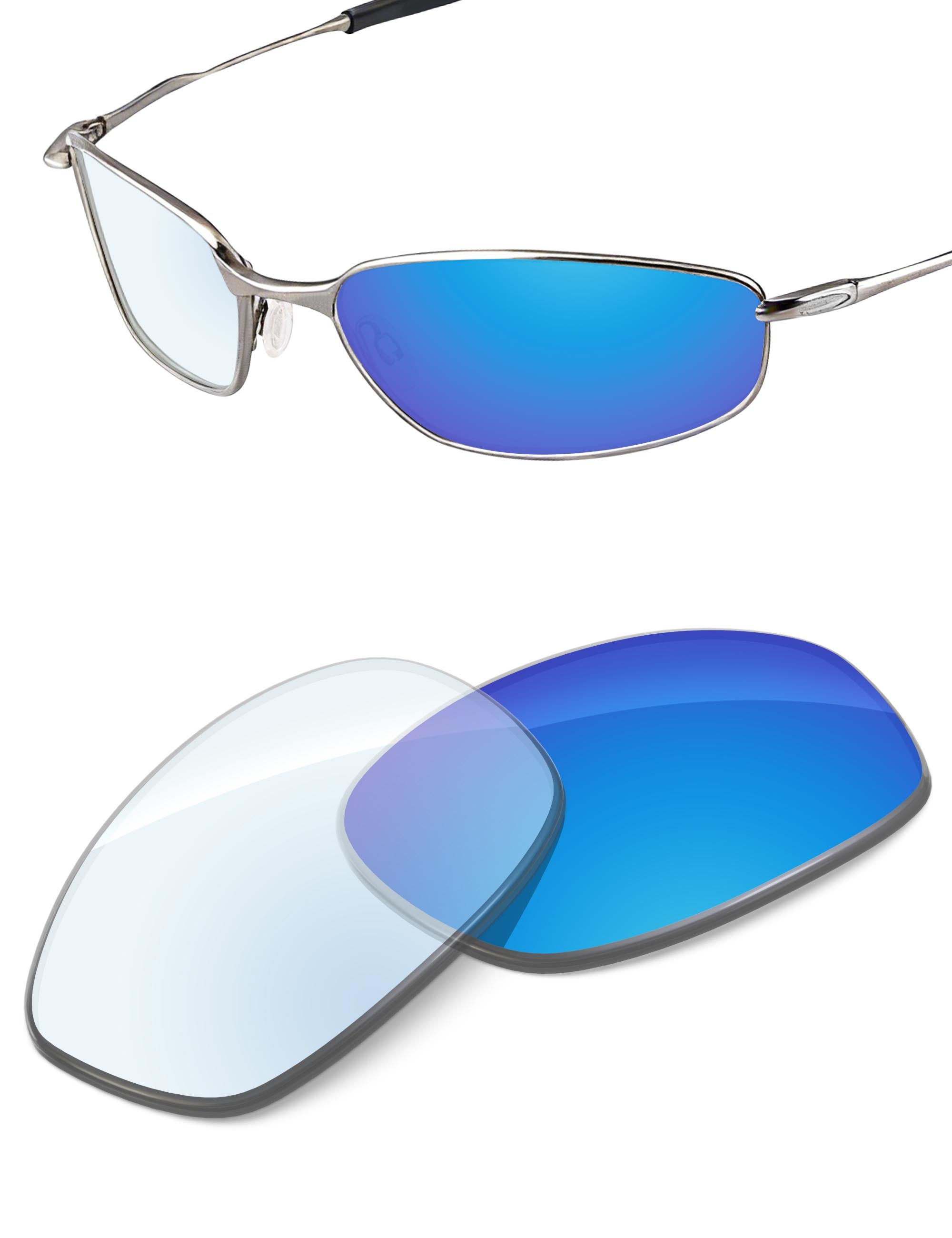 Sky Blue FlashMirror™ Photochromic-Non-Polarized