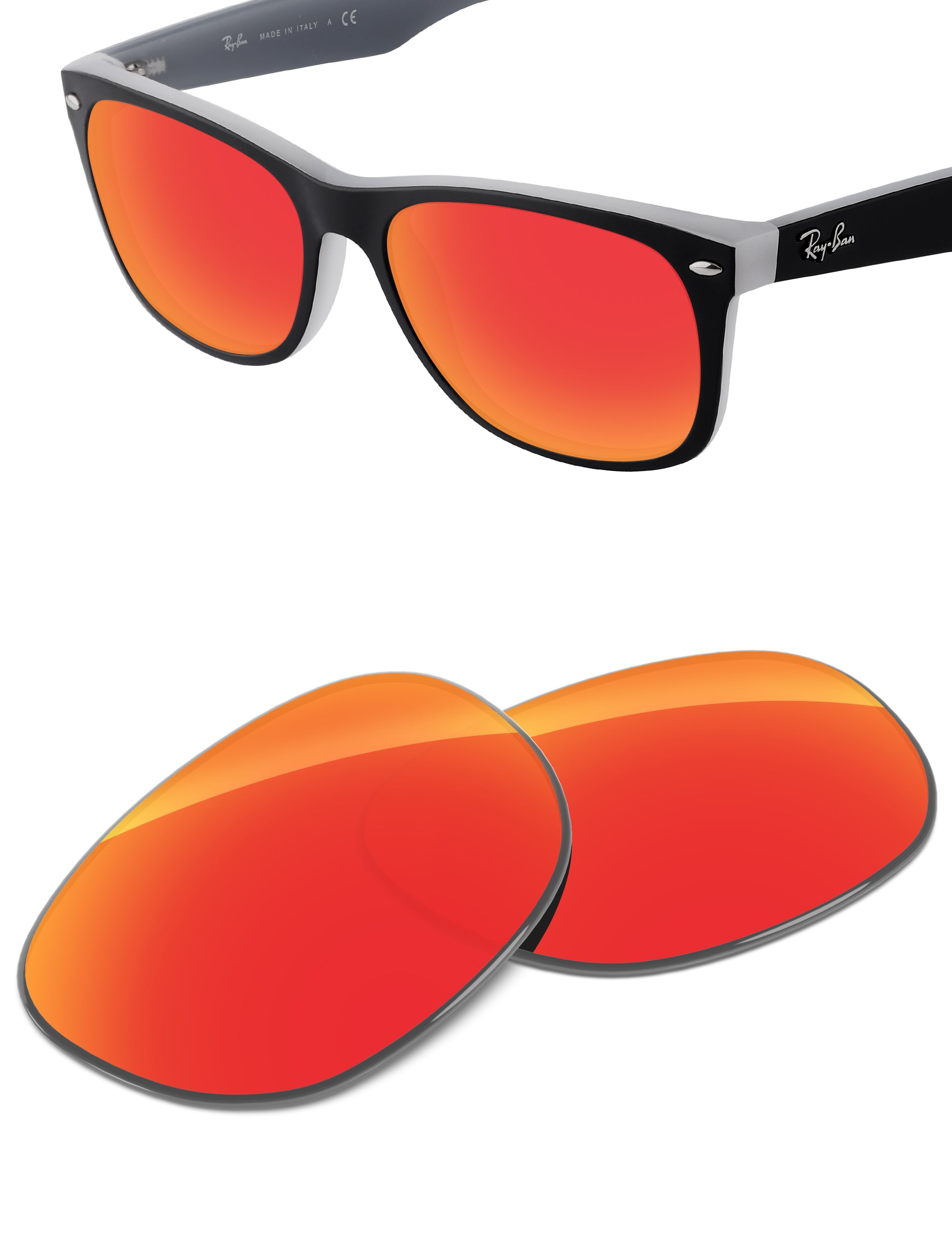 Fire Red FlashMirror™-Non-Polarized