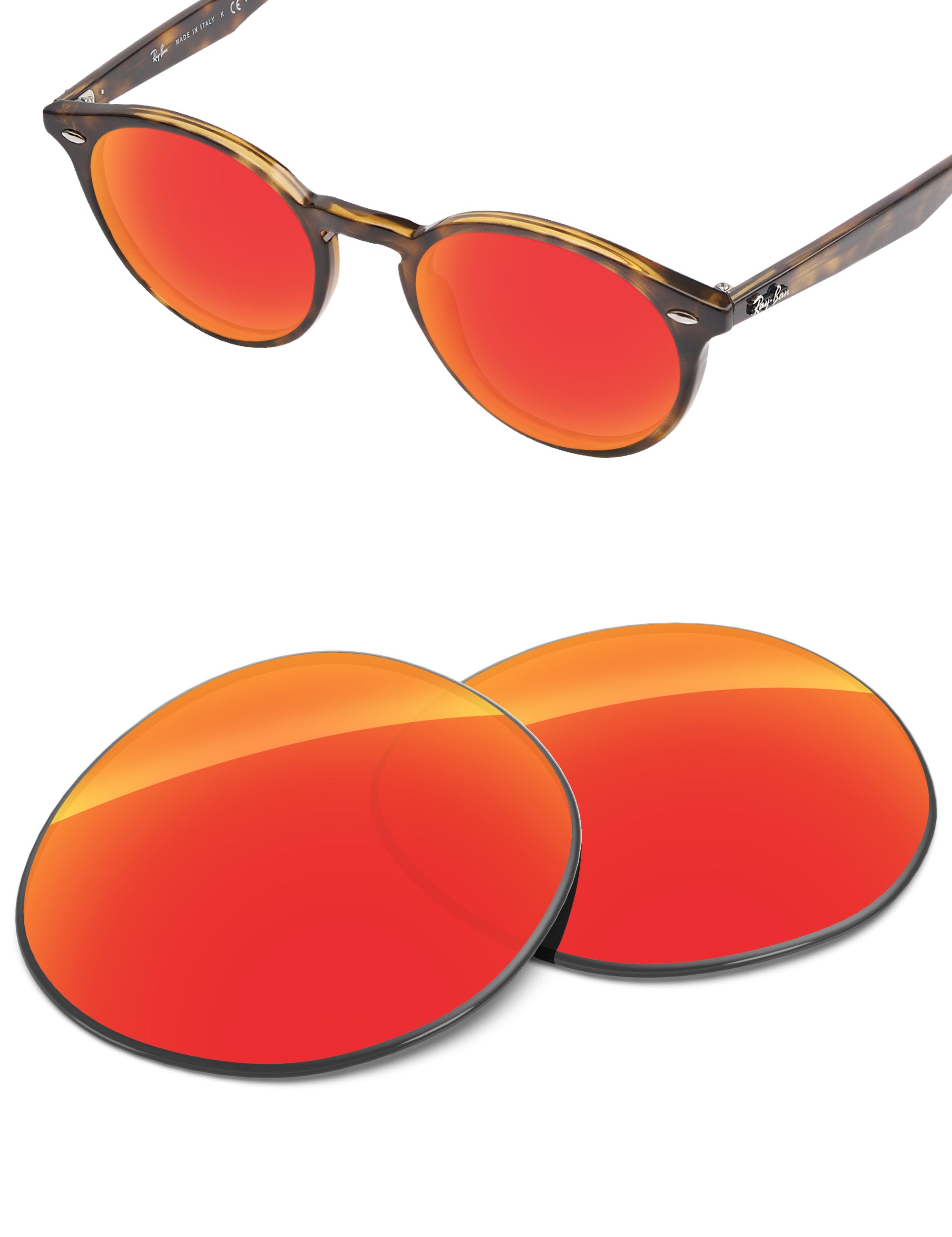 Fire Red FlashMirror™-Non-Polarized