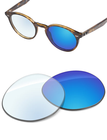 Sky Blue FlashMirror™ Photochromic-Non-Polarized