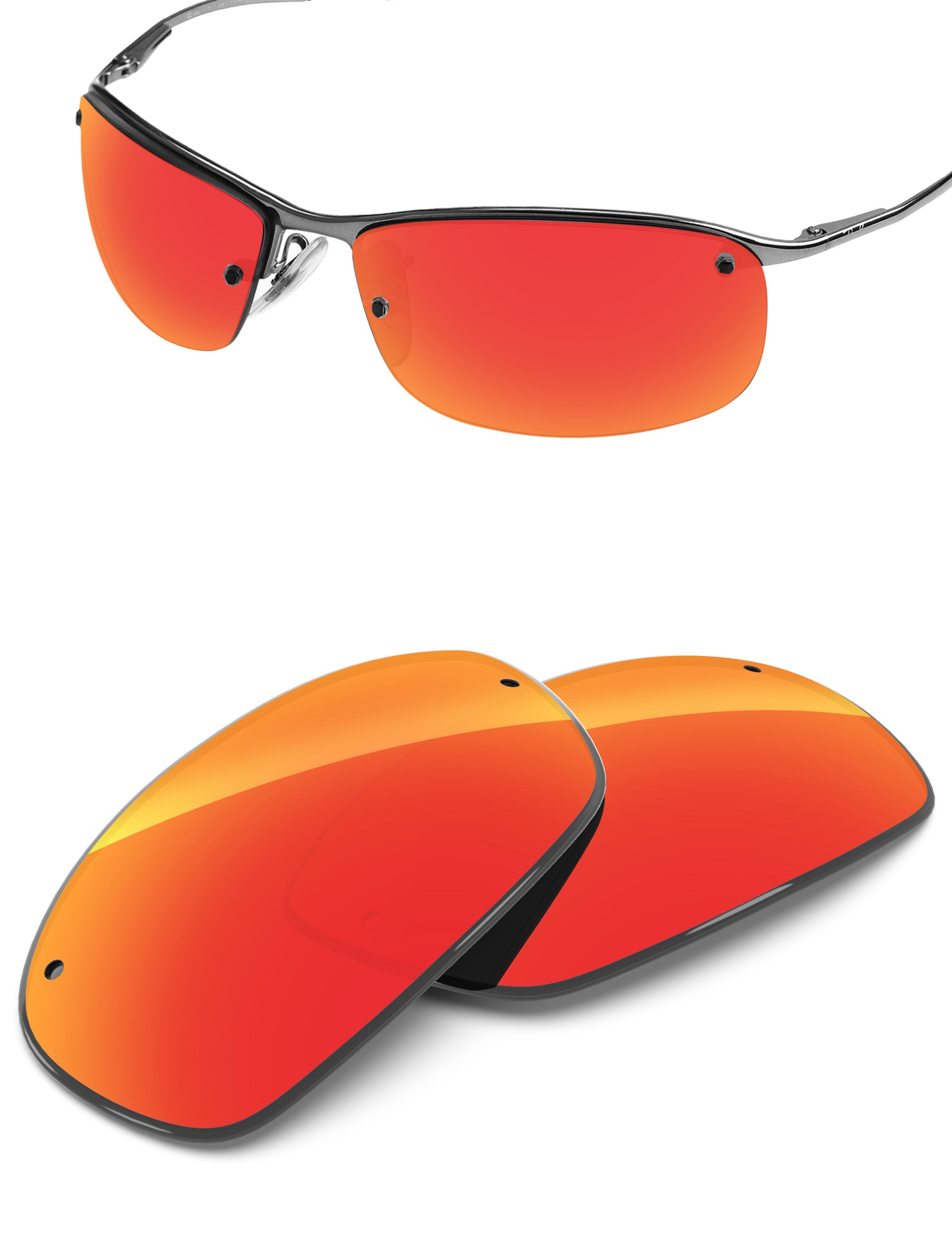 Fire Red FlashMirror™-Non-Polarized