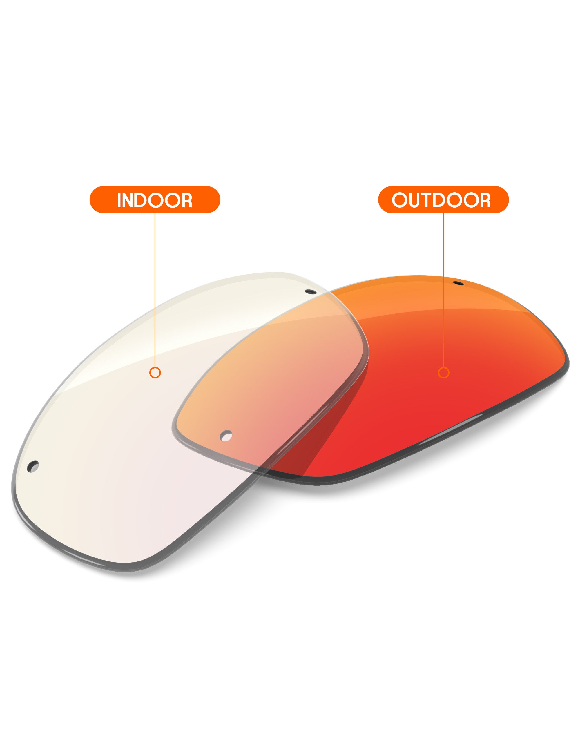 Fire Red FlashMirror™ Photochromic-Non-Polarized