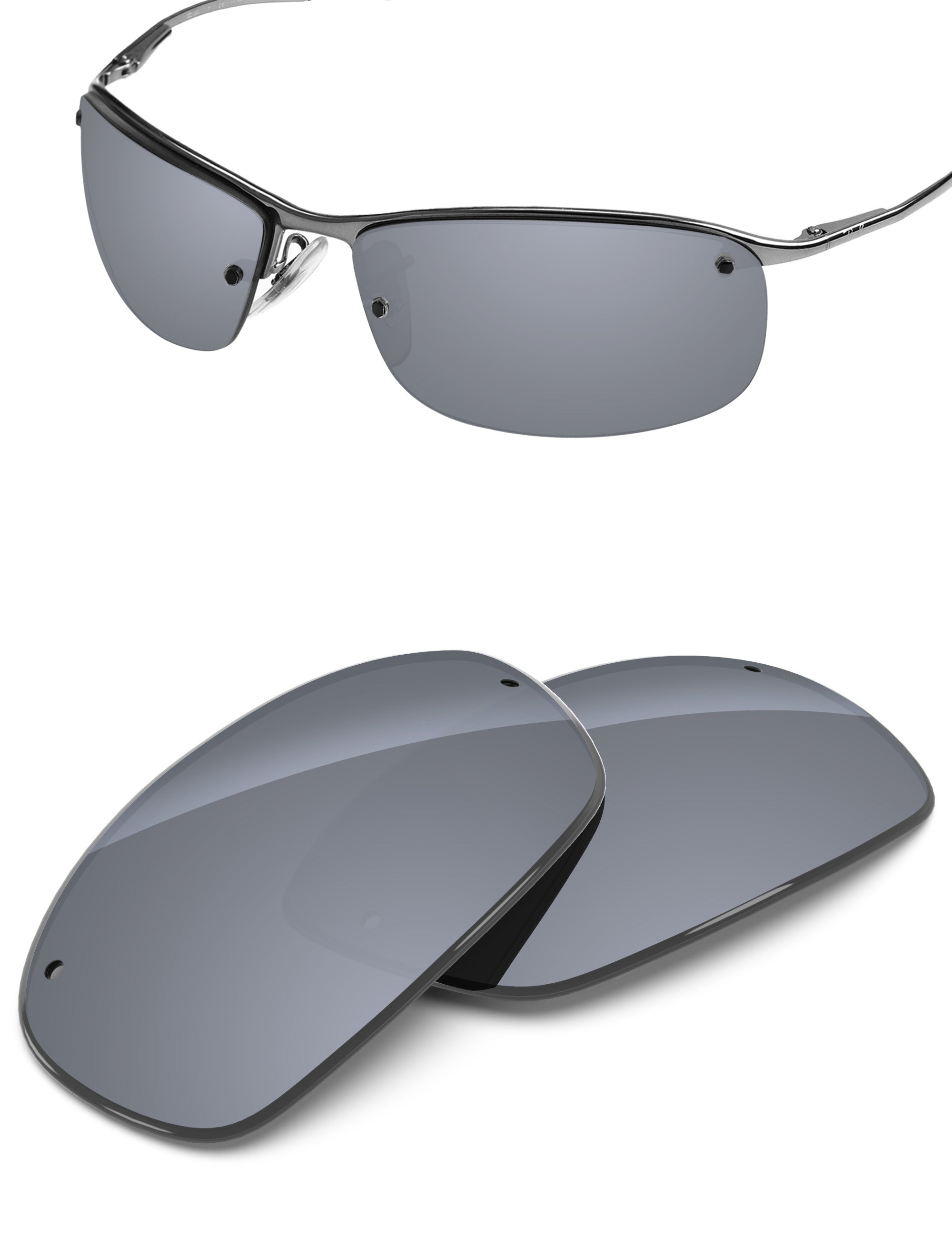 Silver Metallic FlashMirror™-Non-Polarized