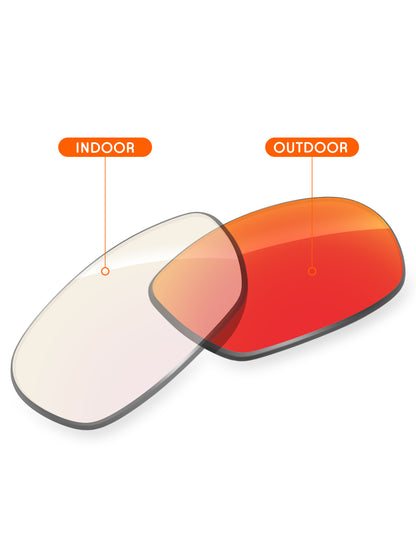 Fire Red FlashMirror™ Photochromic-Non-Polarized