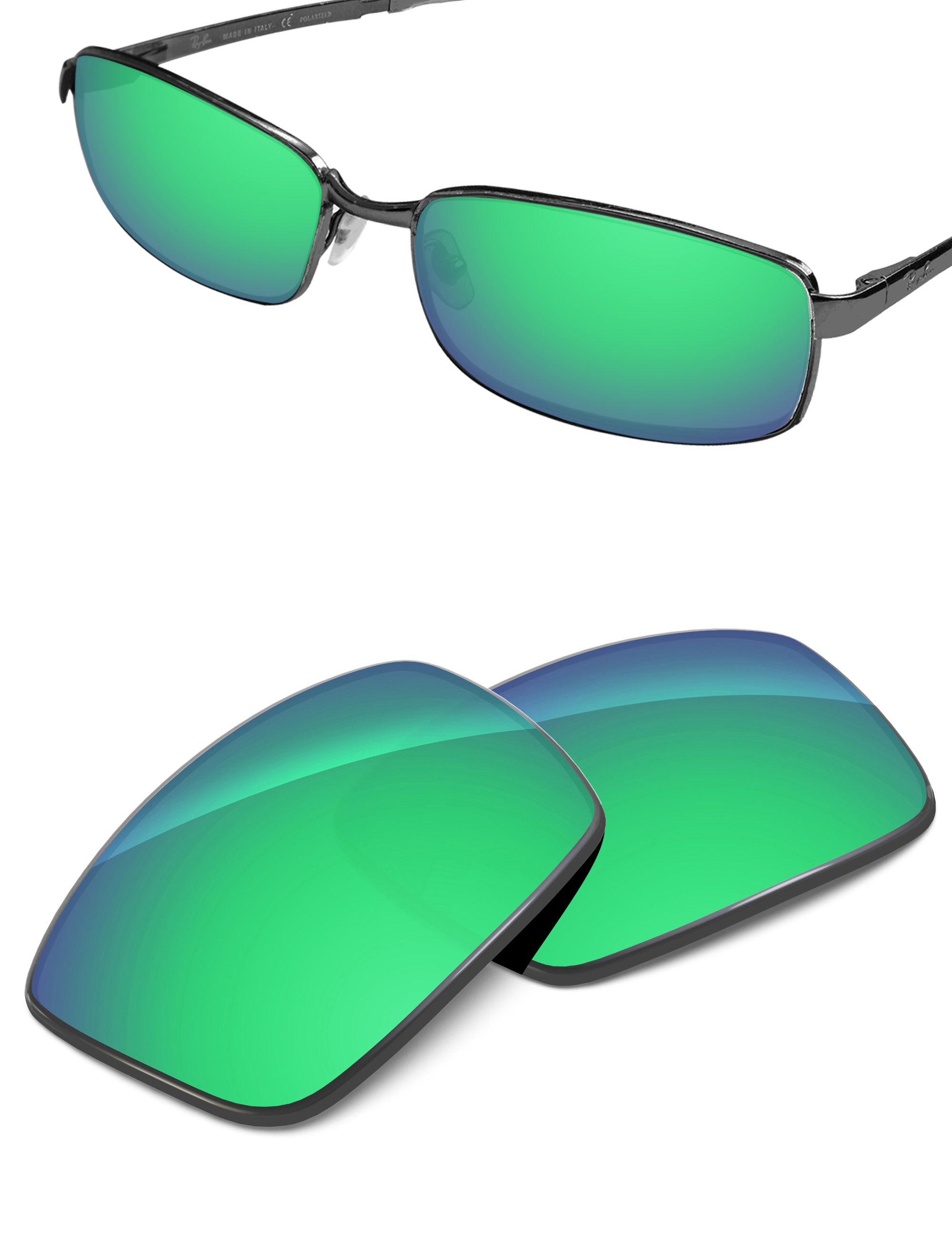 Emerald Green FlashMirror™-Non-Polarized