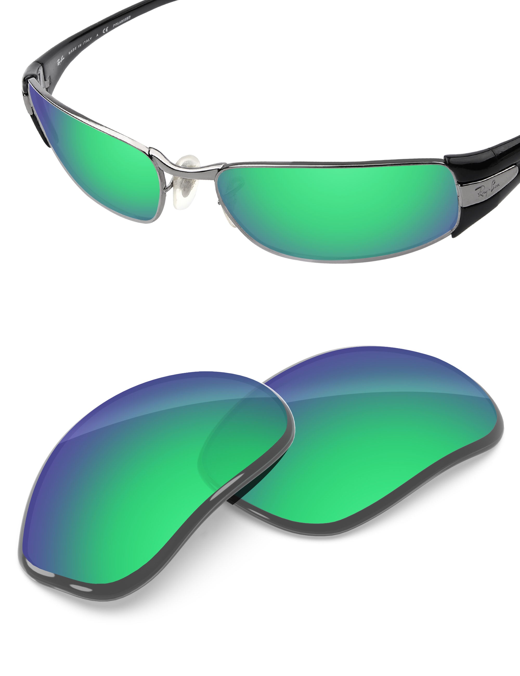 Emerald Green FlashMirror™-Non-Polarized
