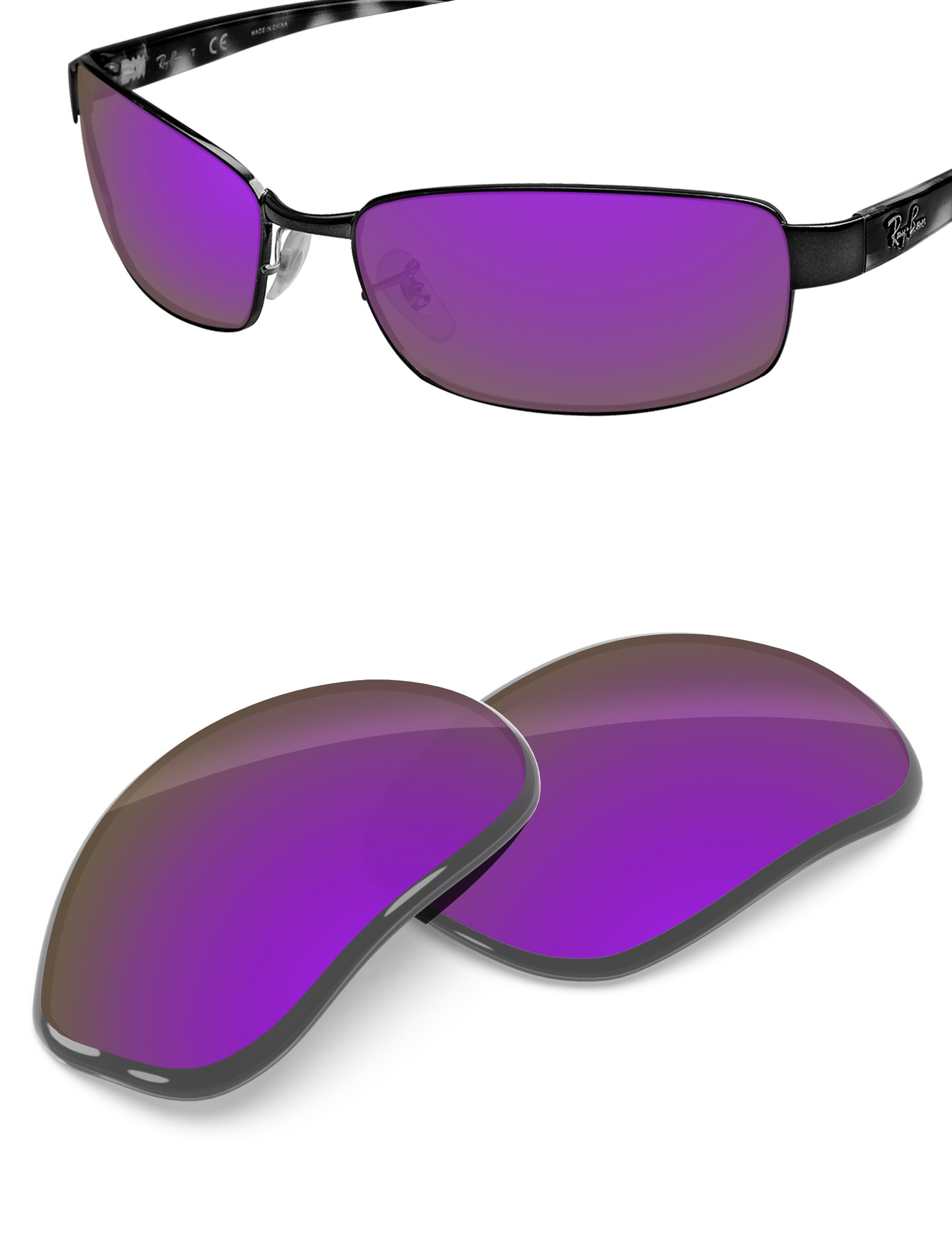 Plum Purple FlashMirror™-Non-Polarized