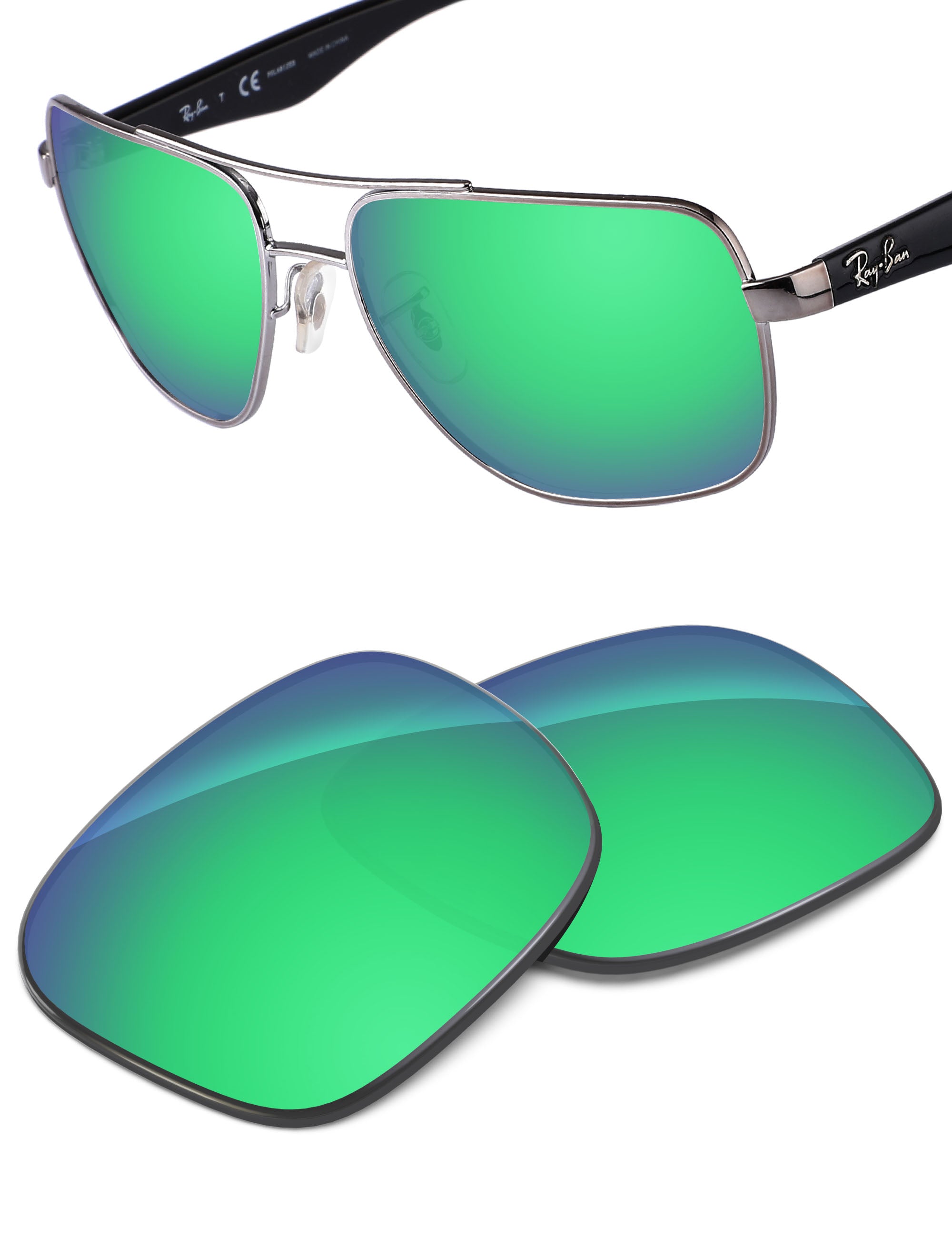 Emerald Green FlashMirror™-Non-Polarized