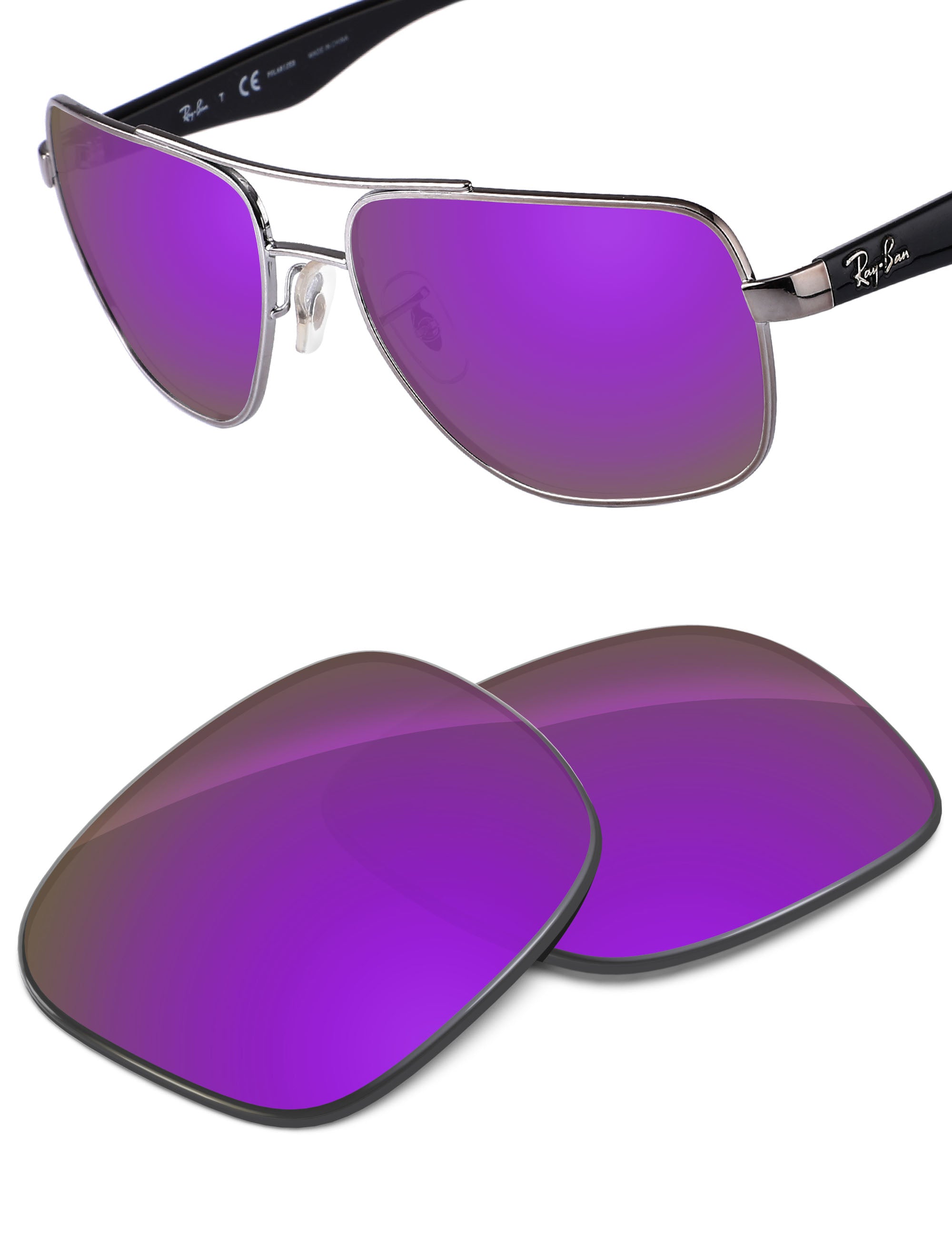 Plum Purple FlashMirror™-Non-Polarized