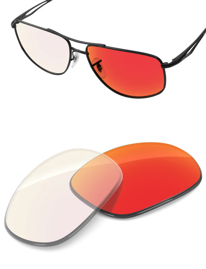 Fire Red FlashMirror™ Photochromic-Non-Polarized