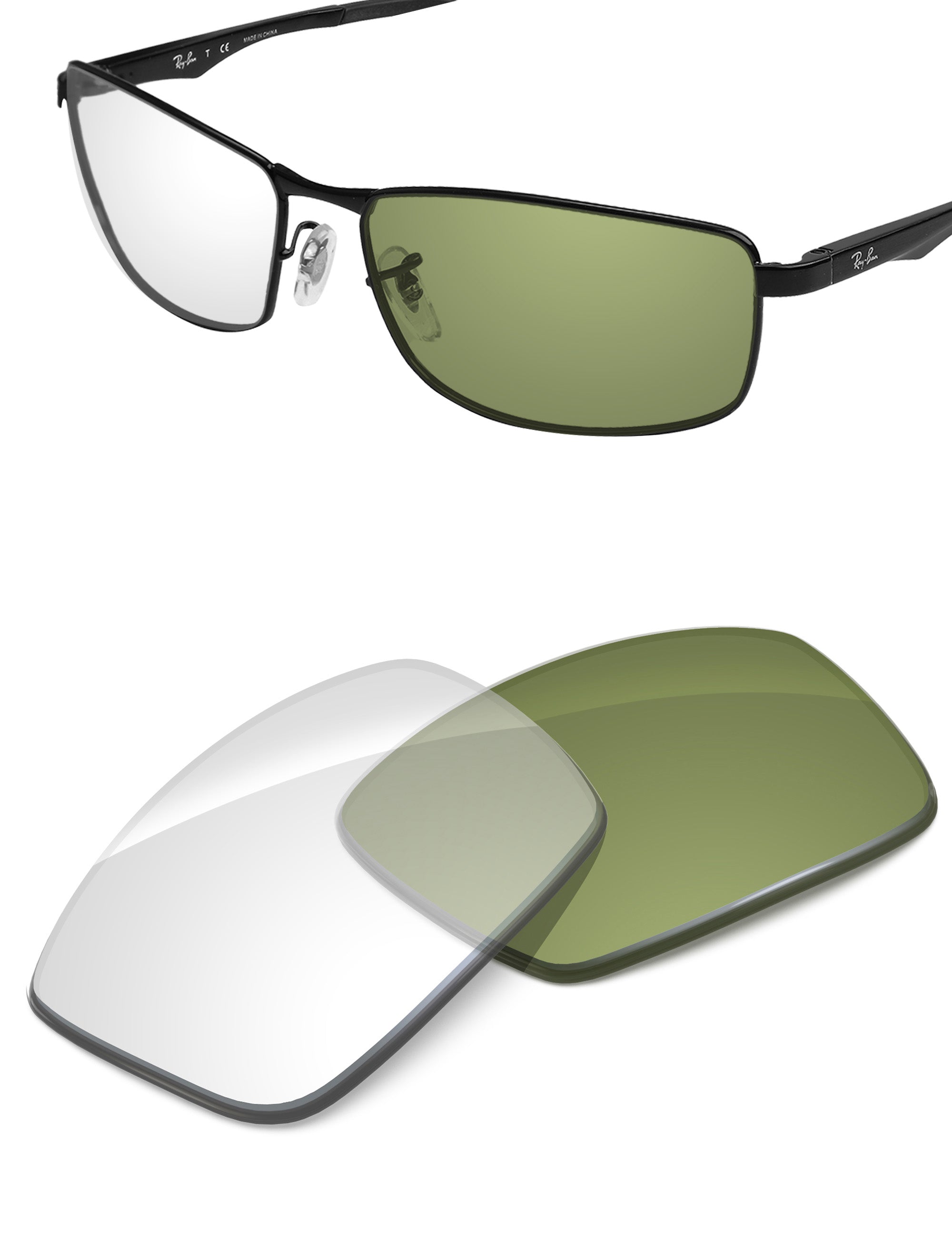 Adapt Green Photochromic Blue Light Blocking-Non-Polarized