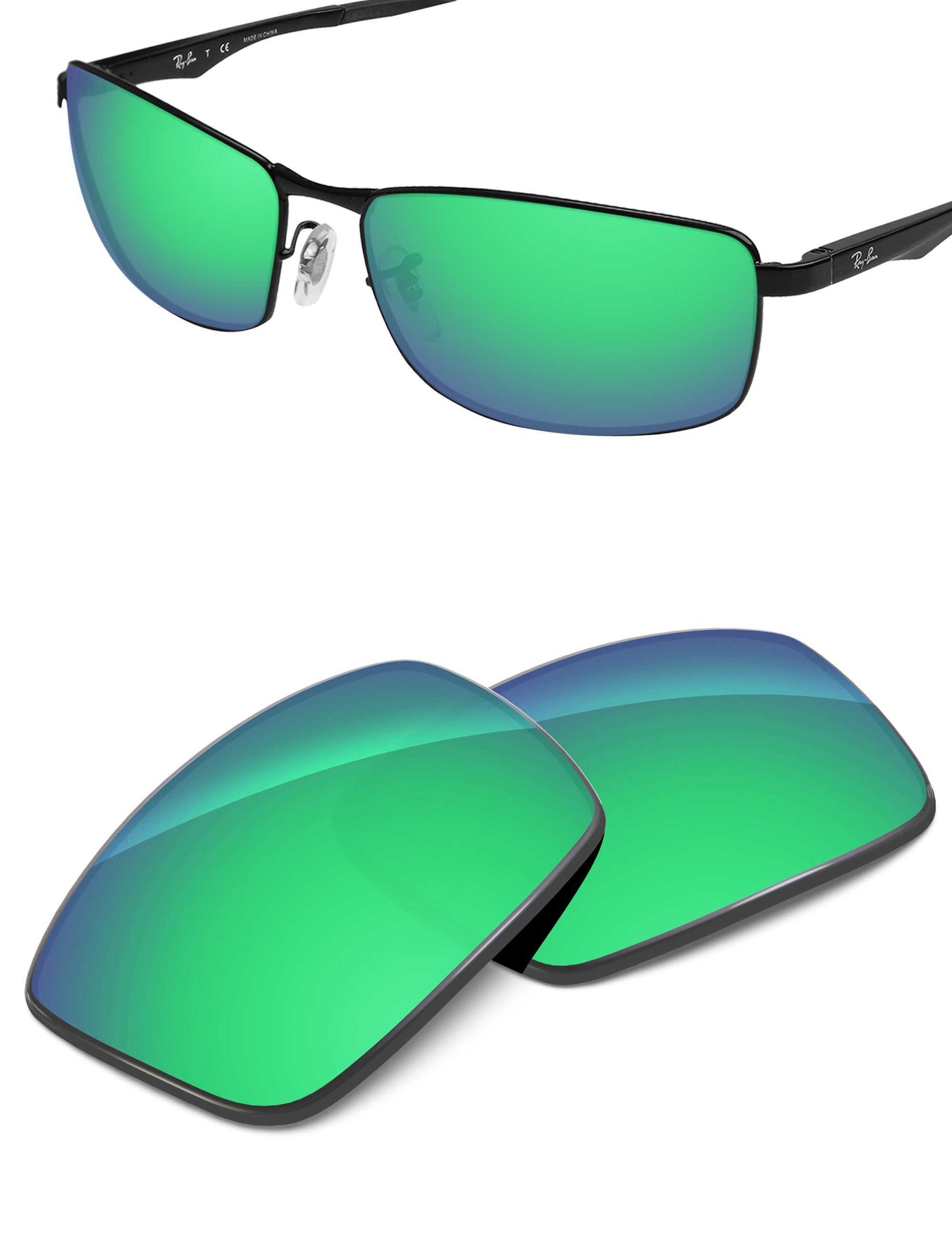 Emerald Green FlashMirror™-Non-Polarized