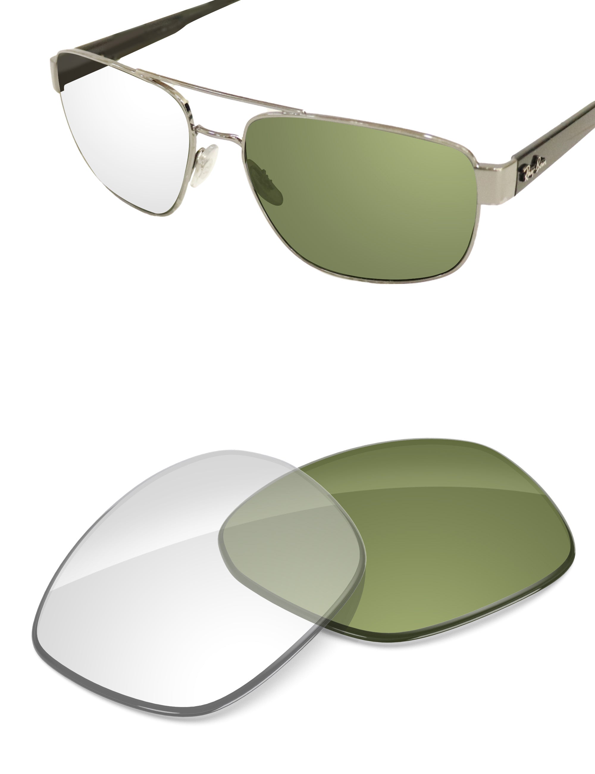 Adapt Green Photochromic Blue Light Blocking-Non-Polarized