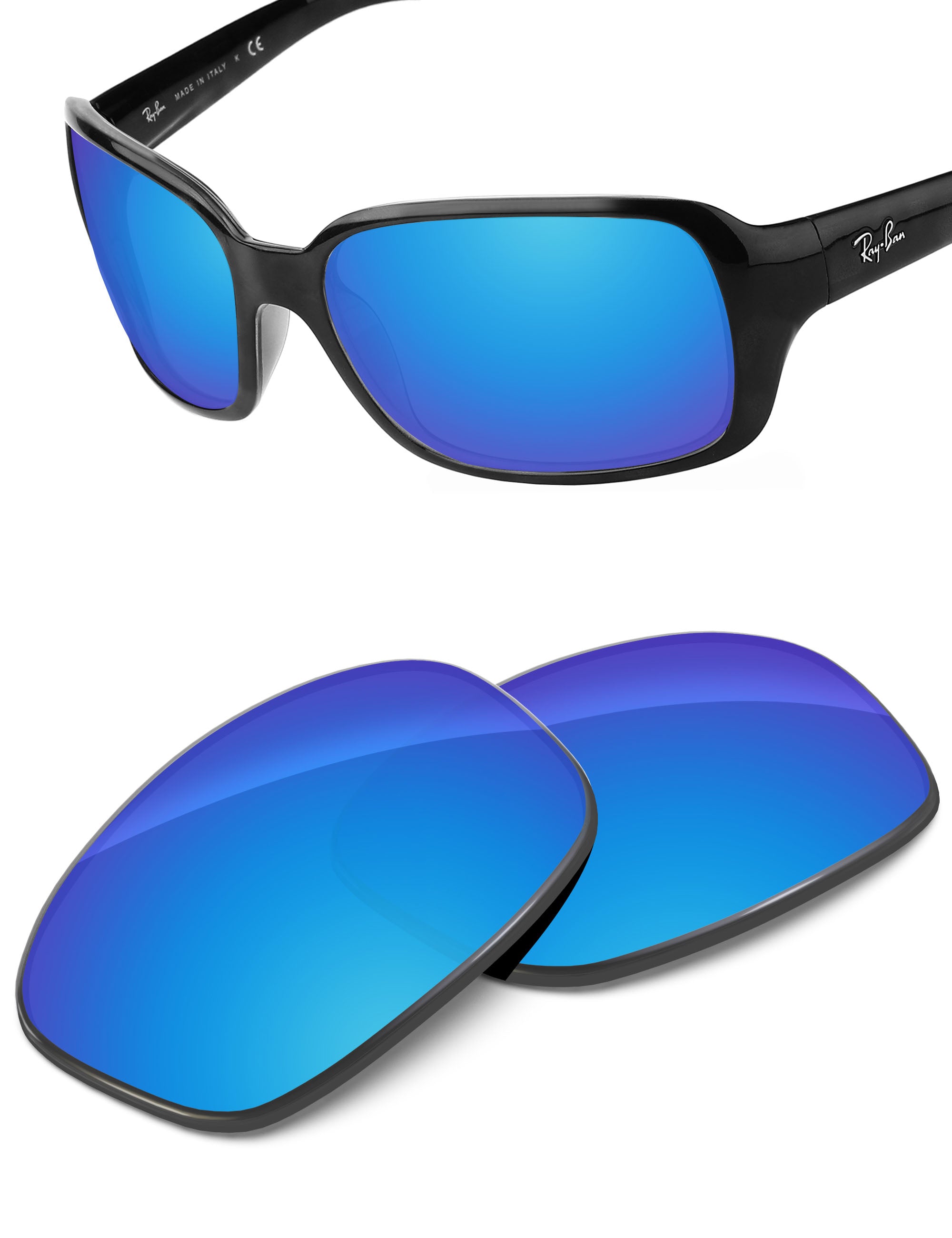 Sky Blue FlashMirror™-Non-Polarized