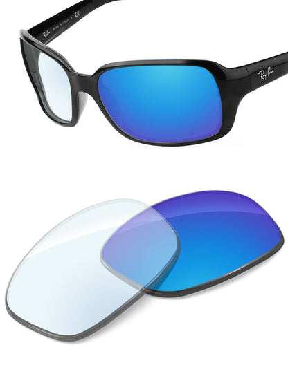 Sky Blue FlashMirror™ Photochromic-Non-Polarized