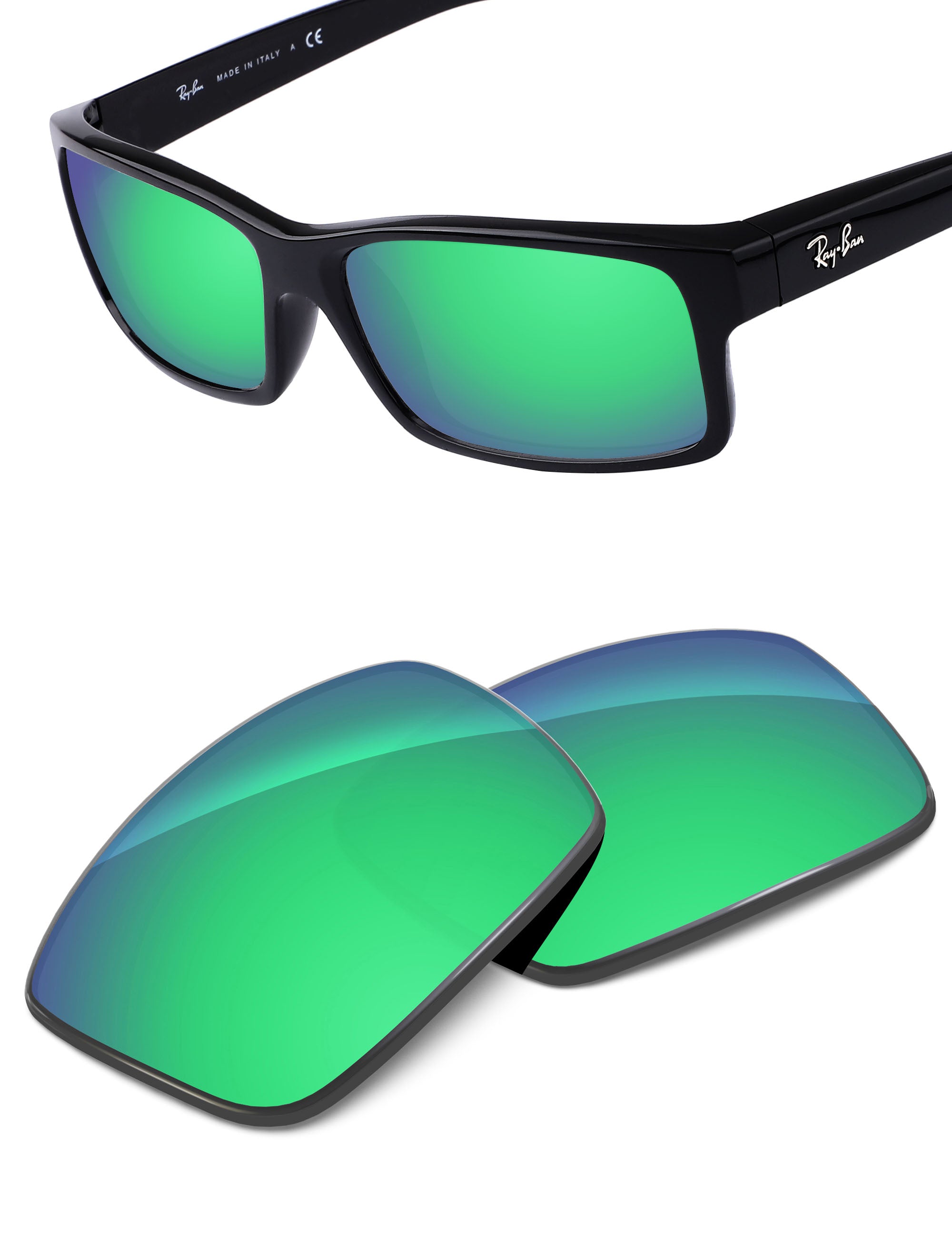 Emerald Green FlashMirror™-Non-Polarized