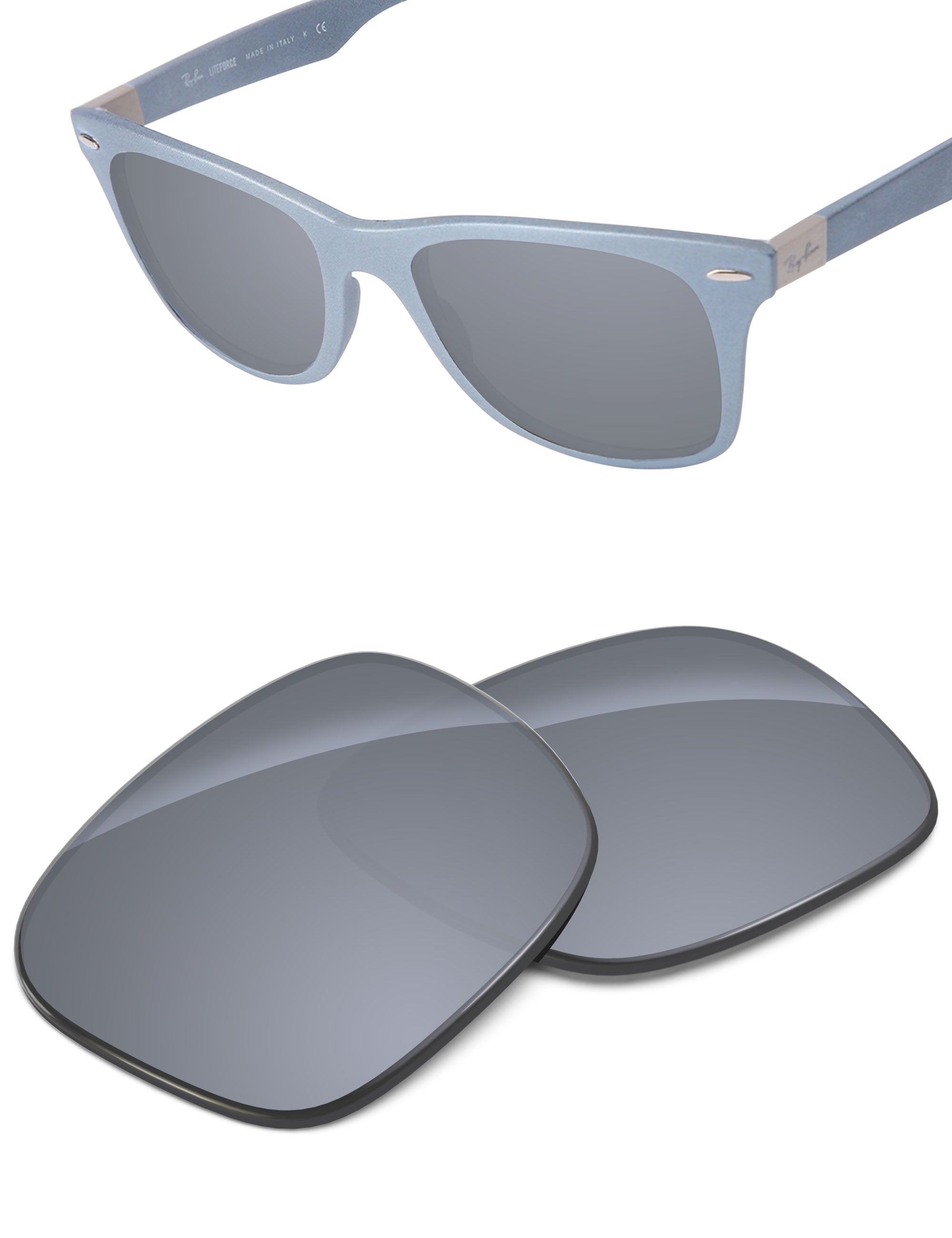 Silver Metallic FlashMirror™-Non-Polarized