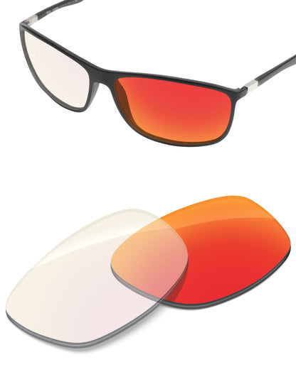 Fire Red FlashMirror™ Photochromic-Non-Polarized