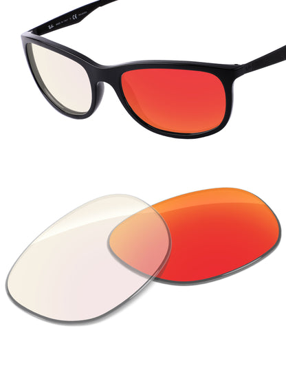 Fire Red FlashMirror™ Photochromic-Non-Polarized