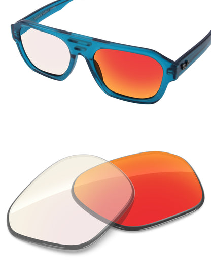 Fire Red FlashMirror™ Photochromic-Non-Polarized