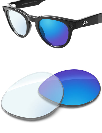 Sky Blue FlashMirror™ Photochromic-Non-Polarized