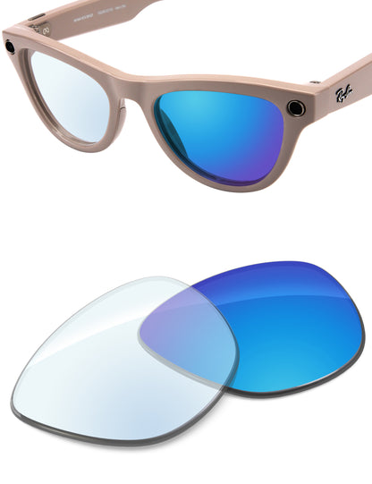 Sky Blue FlashMirror™ Photochromic-Non-Polarized