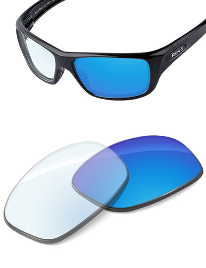 Sky Blue FlashMirror™ Photochromic-Non-Polarized