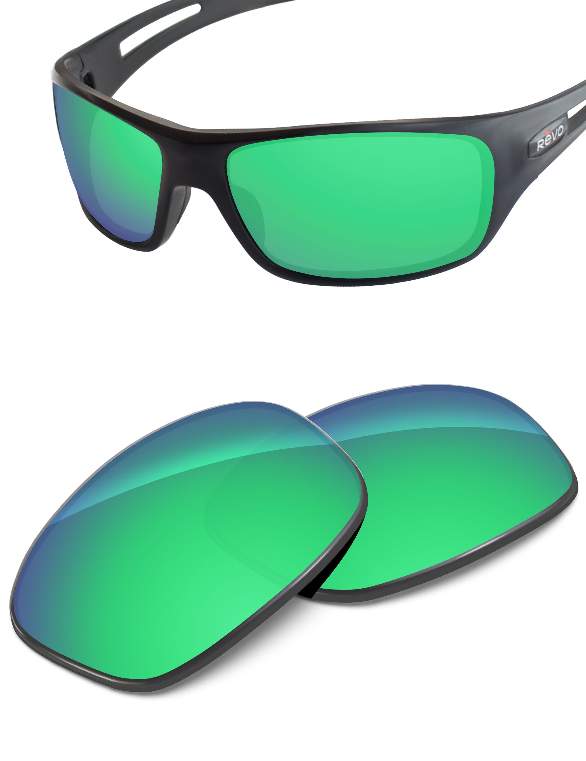 Emerald Green FlashMirror™-Non-Polarized