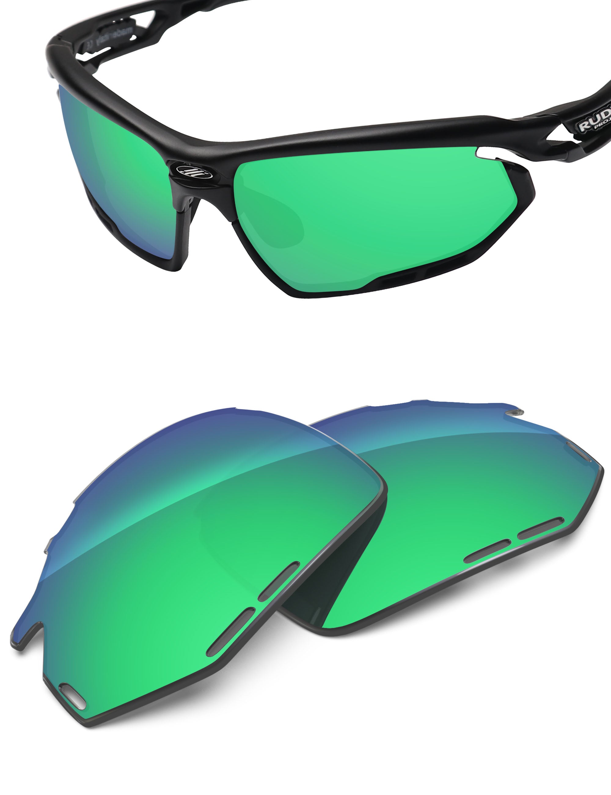 Emerald Green FlashMirror™-Non-Polarized