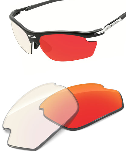 Fire Red FlashMirror™ Photochromic-Non-Polarized