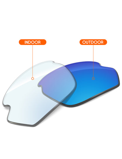 Sky Blue FlashMirror™ Photochromic-Non-Polarized