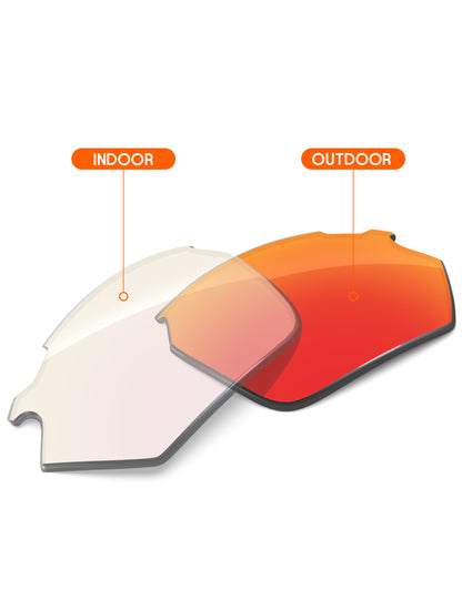Fire Red FlashMirror™ Photochromic-Non-Polarized