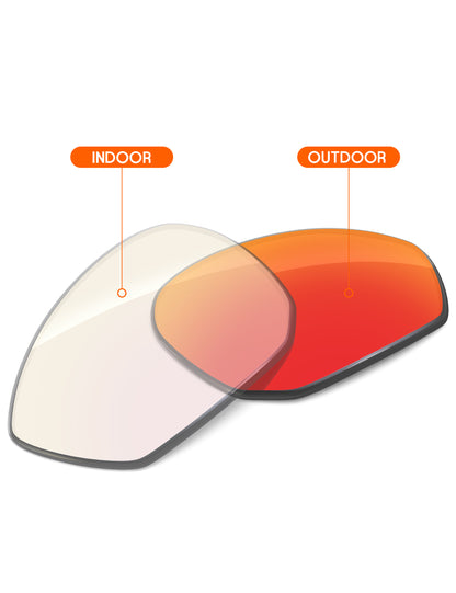 Fire Red FlashMirror™ Photochromic-Non-Polarized