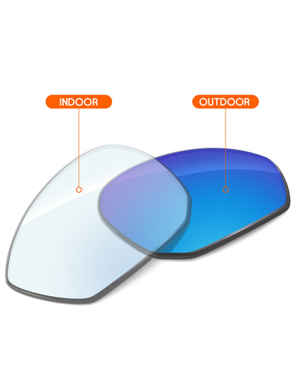Sky Blue FlashMirror™ Photochromic-Non-Polarized