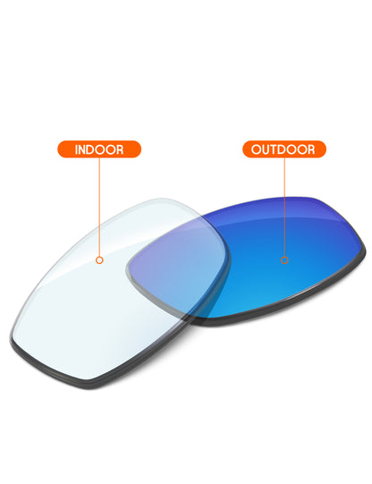 Sky Blue FlashMirror™ Photochromic-Non-Polarized