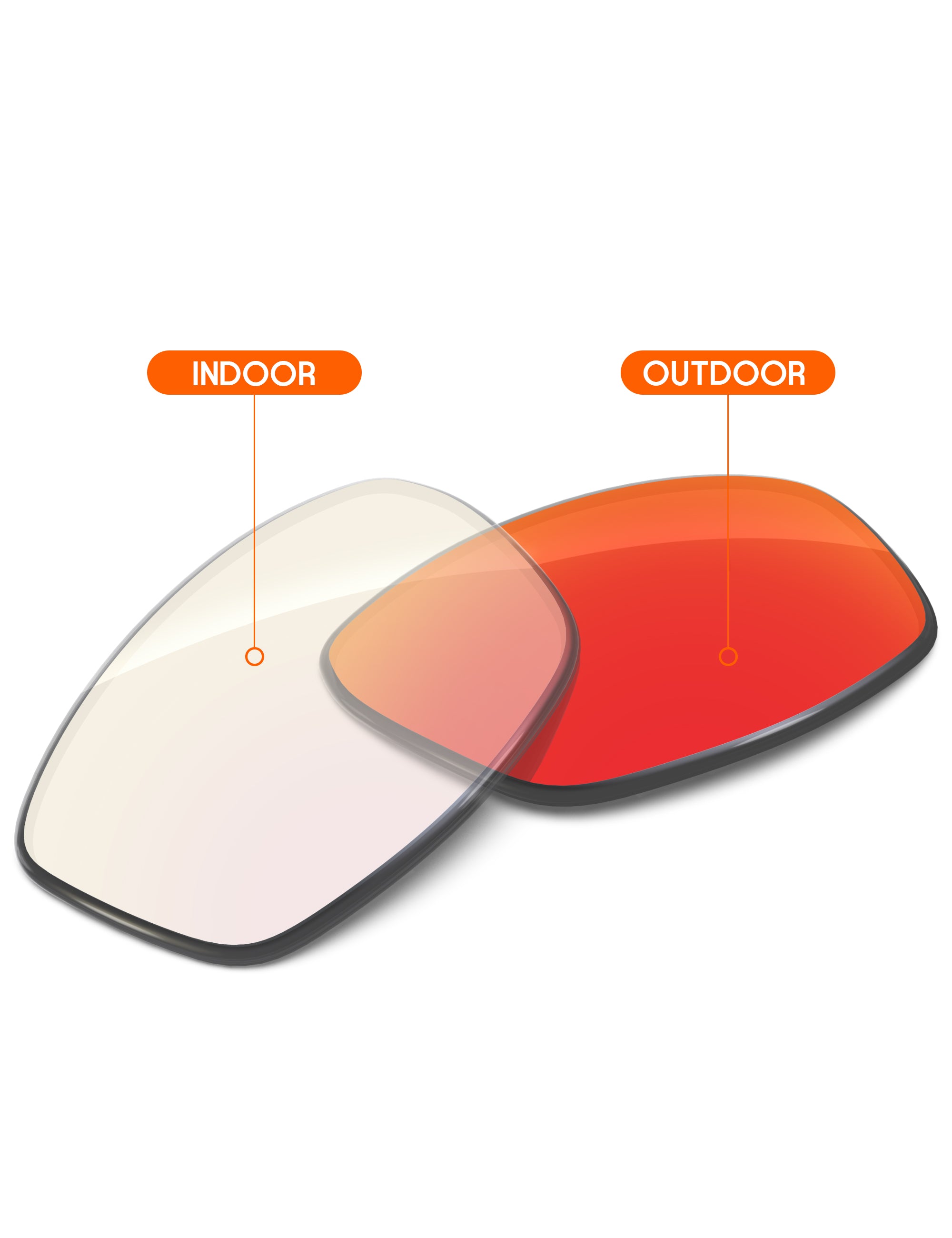 Fire Red FlashMirror™ Photochromic-Non-Polarized