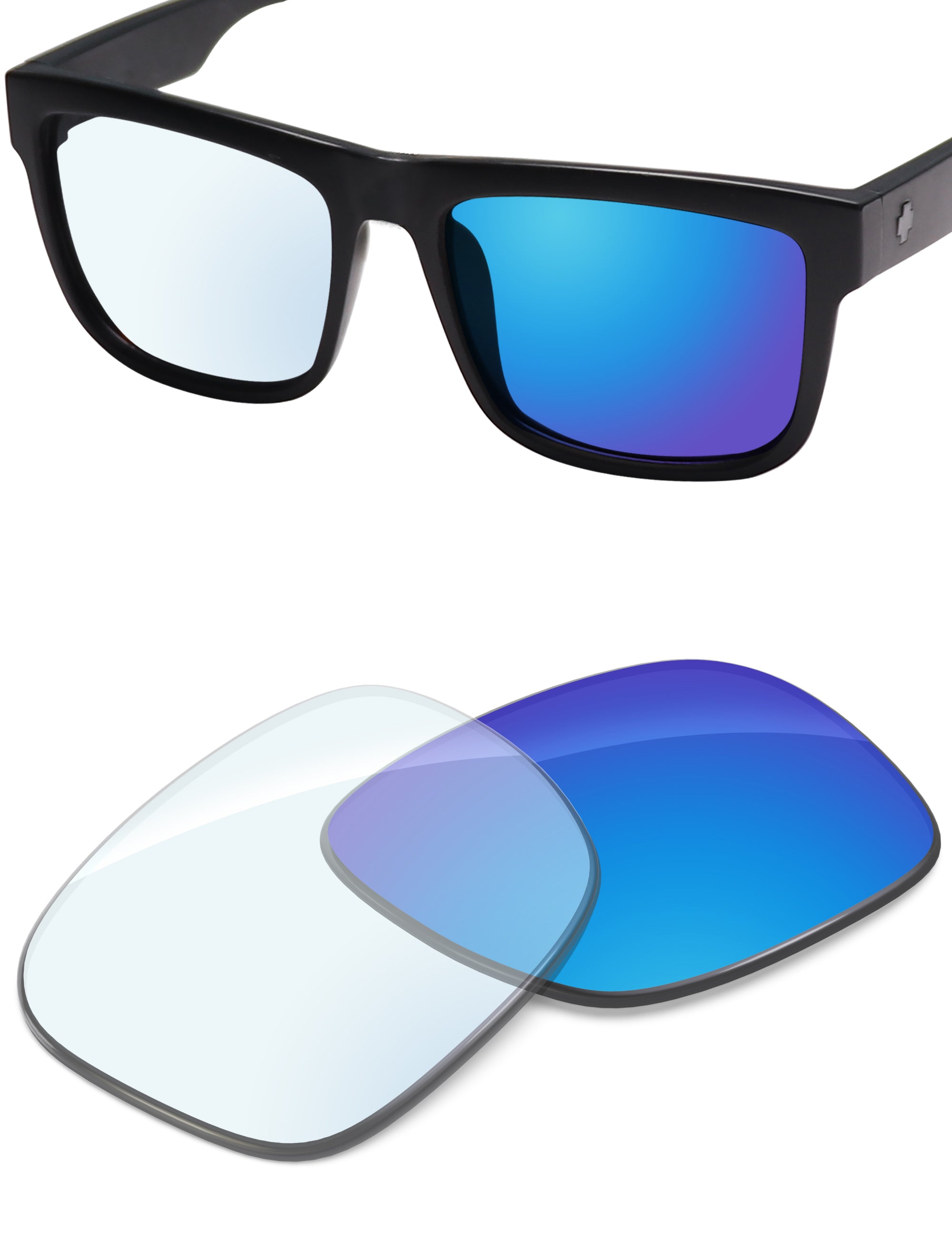 Sky Blue FlashMirror™ Photochromic-Non-Polarized