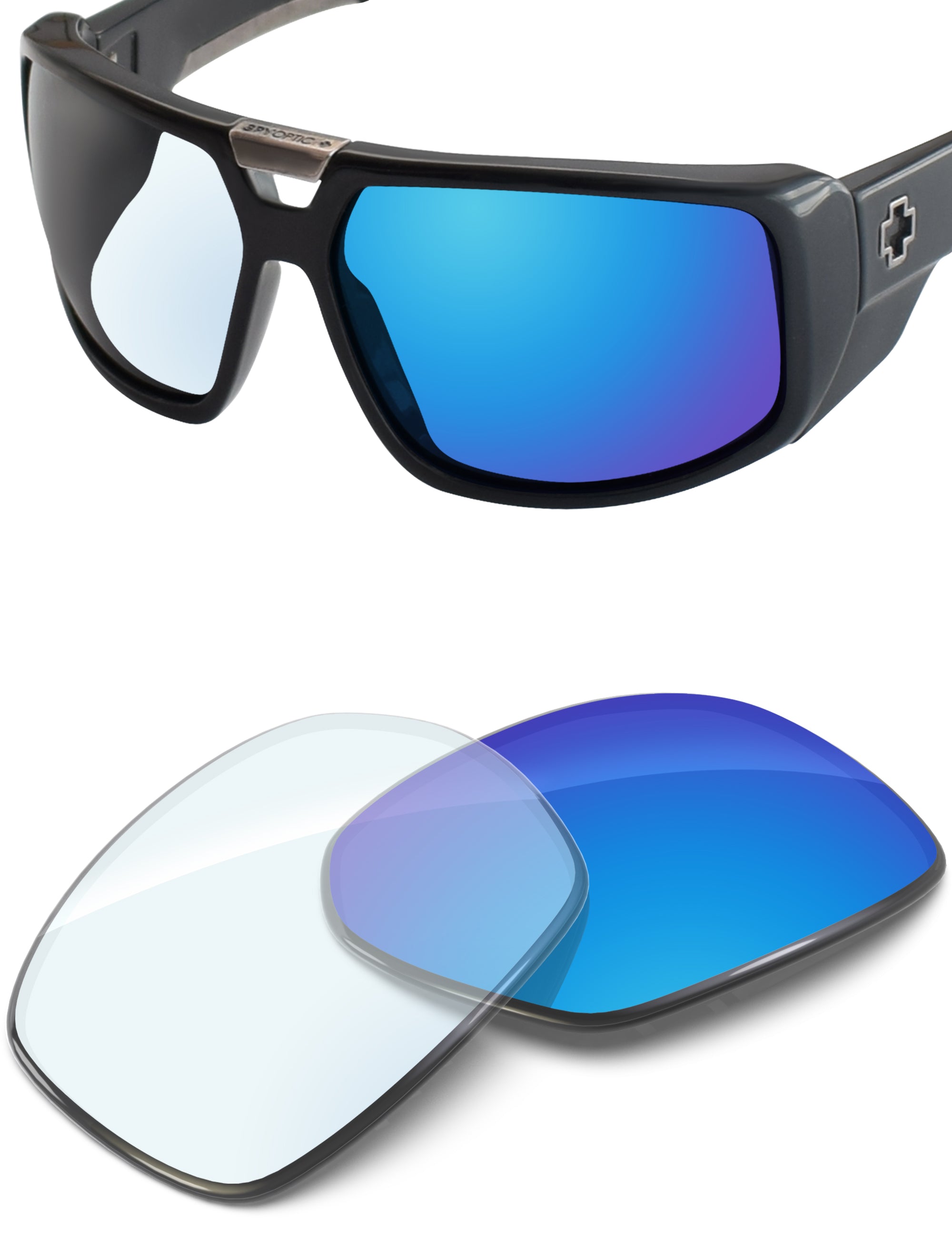 Sky Blue FlashMirror™ Photochromic-Non-Polarized