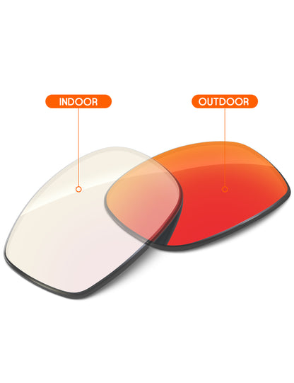 Fire Red FlashMirror™ Photochromic-Non-Polarized