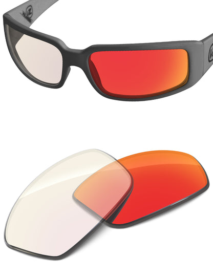 Fire Red FlashMirror™ Photochromic-Non-Polarized