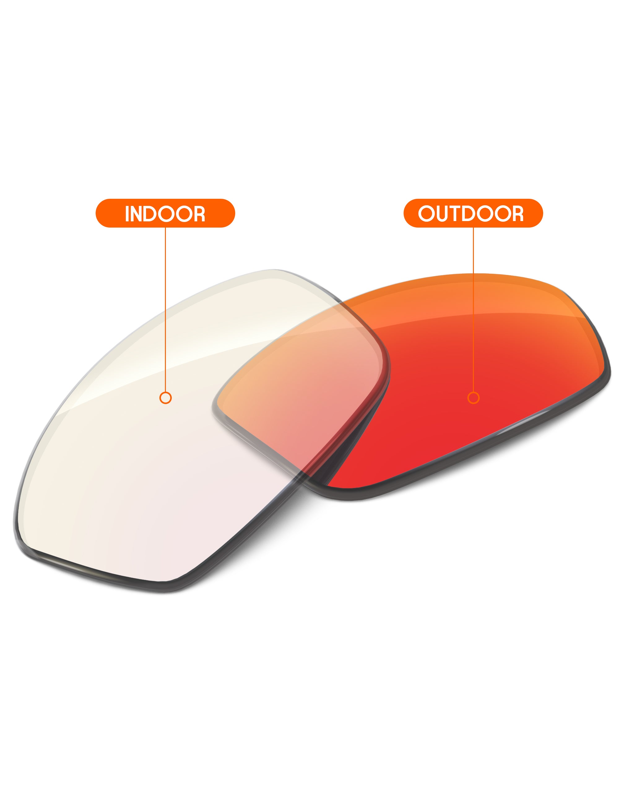 Fire Red FlashMirror™ Photochromic-Non-Polarized